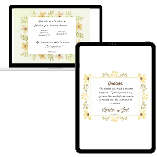 Invitacion tablet ordenador